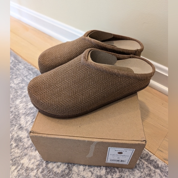 Rothy's Shoes - Rothy's The Casual Clog Teak Herringbone Size 8